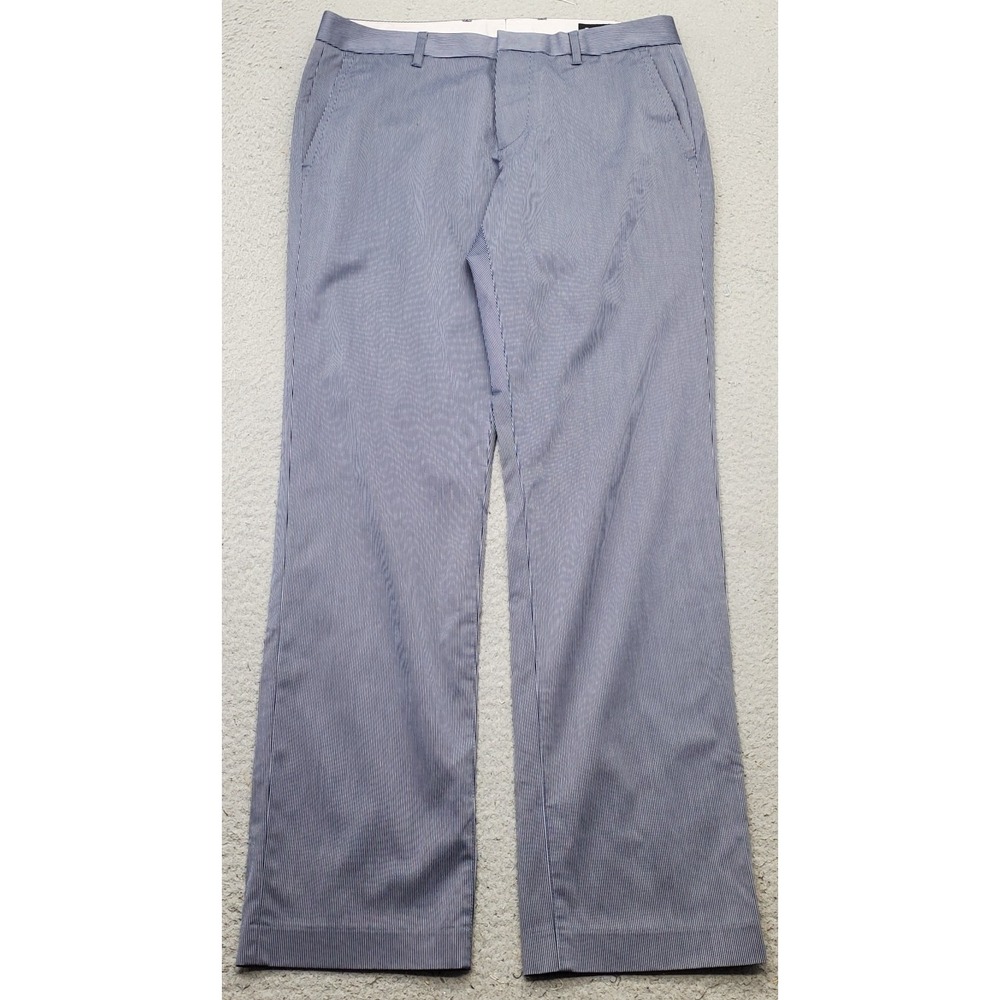 Bonobos Friday Chino Pants Mens 30/30 Multi Pinstripe Straight Leg Slash Pocket